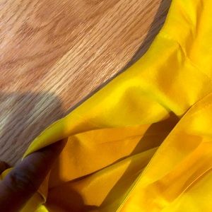 Silky mustard dress